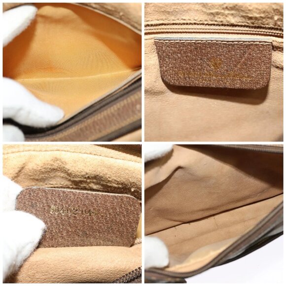 GUCCI GG Supreme Web Sherry Line Bag PVC Beige Gold 904 02 049 Auth ar13697 - Picture 15 of 16